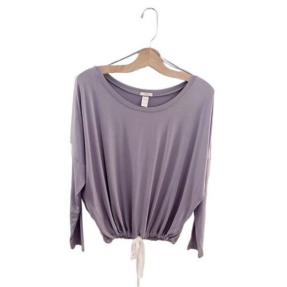 Eberjey Other - Eberjay Long Sleeve Loungewear Shirt Soft Tie Front Jersey Knit Modal Spandex